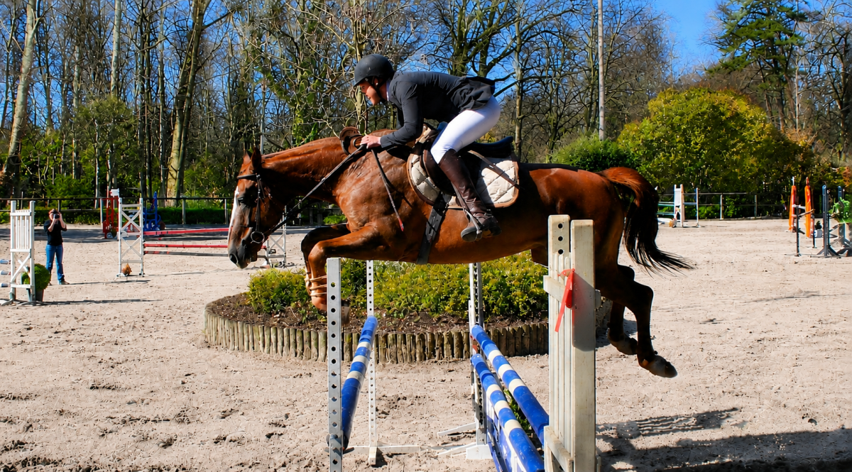 Club house chevaux avec infrastructure et juments de race Sannois